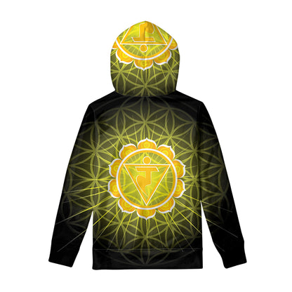 Manipura Chakra Spiritual Print Pullover Hoodie
