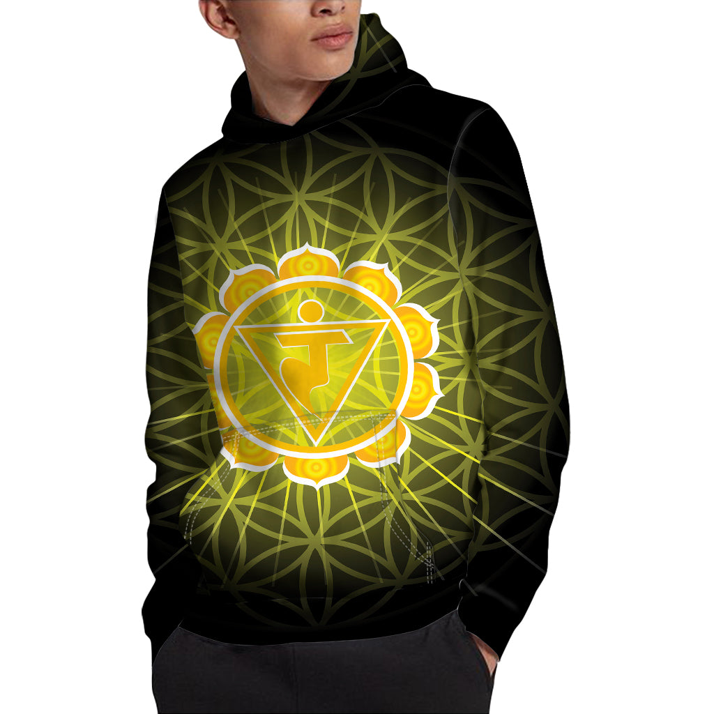 Manipura Chakra Spiritual Print Pullover Hoodie