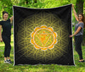 Manipura Chakra Spiritual Print Quilt