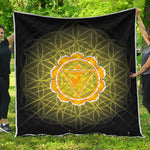 Manipura Chakra Spiritual Print Quilt