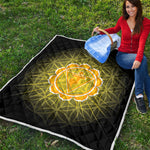 Manipura Chakra Spiritual Print Quilt