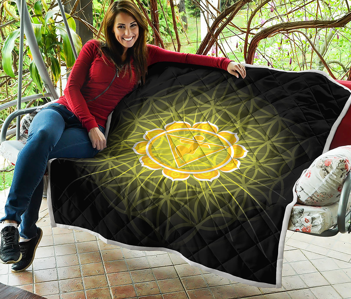 Manipura Chakra Spiritual Print Quilt