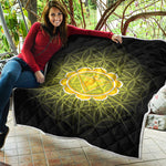 Manipura Chakra Spiritual Print Quilt