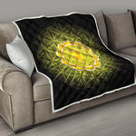 Manipura Chakra Spiritual Print Quilt