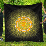 Manipura Chakra Spiritual Print Quilt