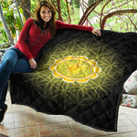 Manipura Chakra Spiritual Print Quilt