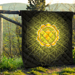Manipura Chakra Spiritual Print Quilt