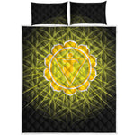 Manipura Chakra Spiritual Print Quilt Bed Set