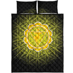 Manipura Chakra Spiritual Print Quilt Bed Set