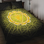 Manipura Chakra Spiritual Print Quilt Bed Set