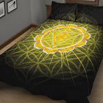 Manipura Chakra Spiritual Print Quilt Bed Set