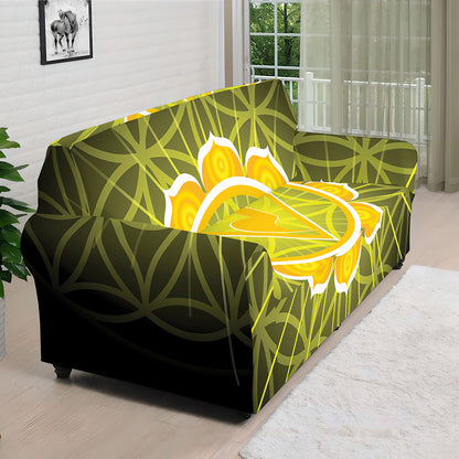 Manipura Chakra Spiritual Print Sofa Cover