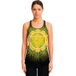 Manipura Chakra Spiritual Print Women's Racerback Tank Top