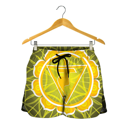 Manipura Chakra Spiritual Print Women's Shorts