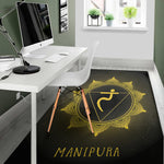 Manipura Chakra Symbol Print Area Rug
