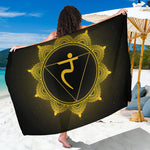 Manipura Chakra Symbol Print Beach Sarong Wrap