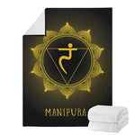 Manipura Chakra Symbol Print Blanket