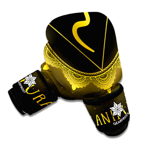 Manipura Chakra Symbol Print Boxing Gloves