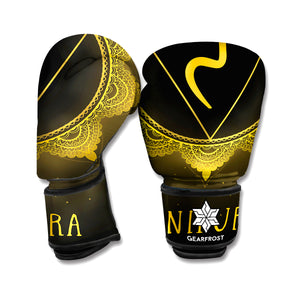 Manipura Chakra Symbol Print Boxing Gloves