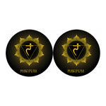 Manipura Chakra Symbol Print Car Coasters