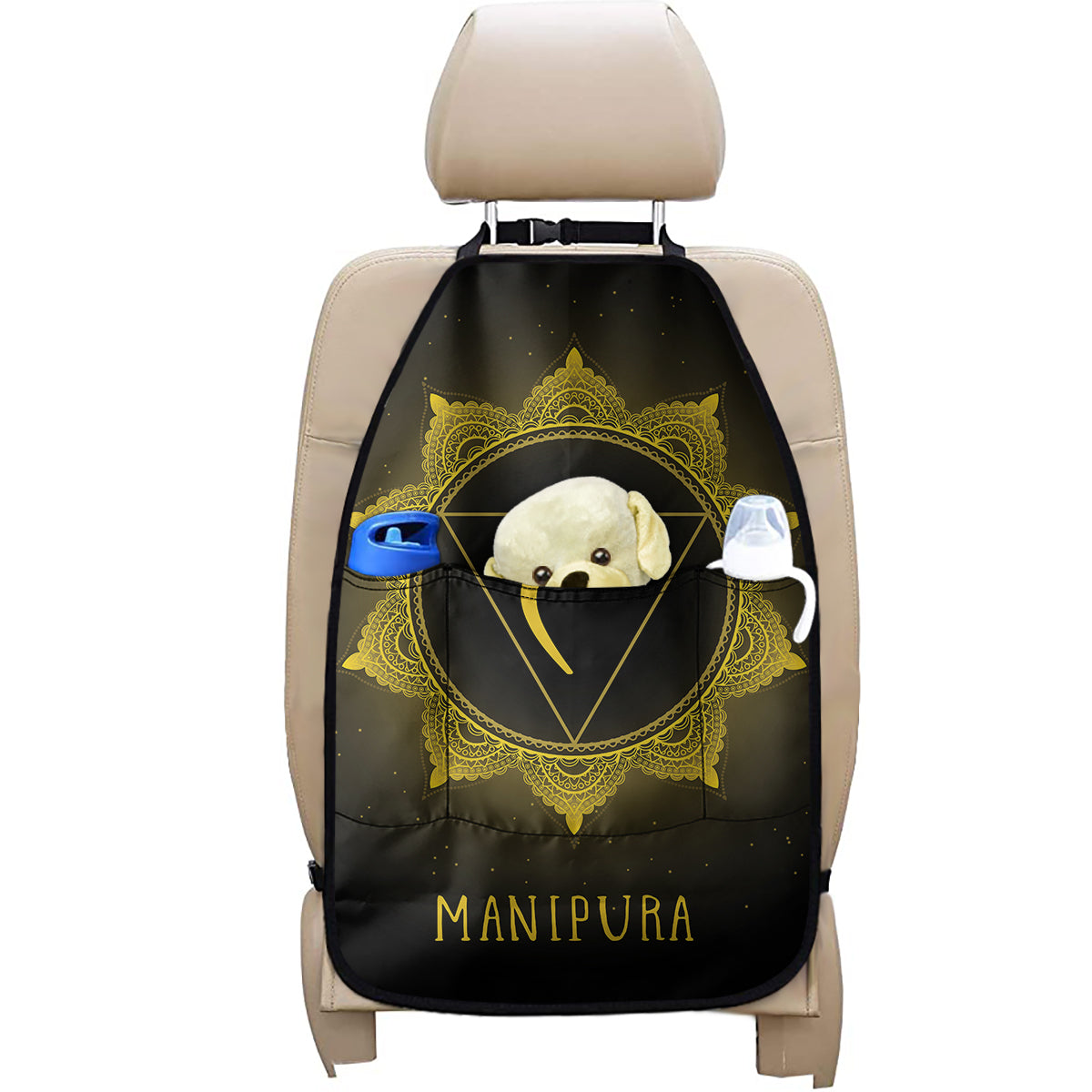 Manipura Chakra Symbol Print Car Seat Organizers
