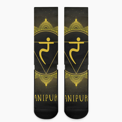 Manipura Chakra Symbol Print Crew Socks