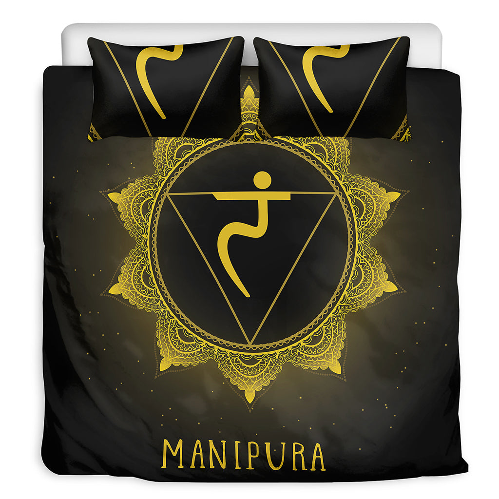 Manipura Chakra Symbol Print Duvet Cover Bedding Set