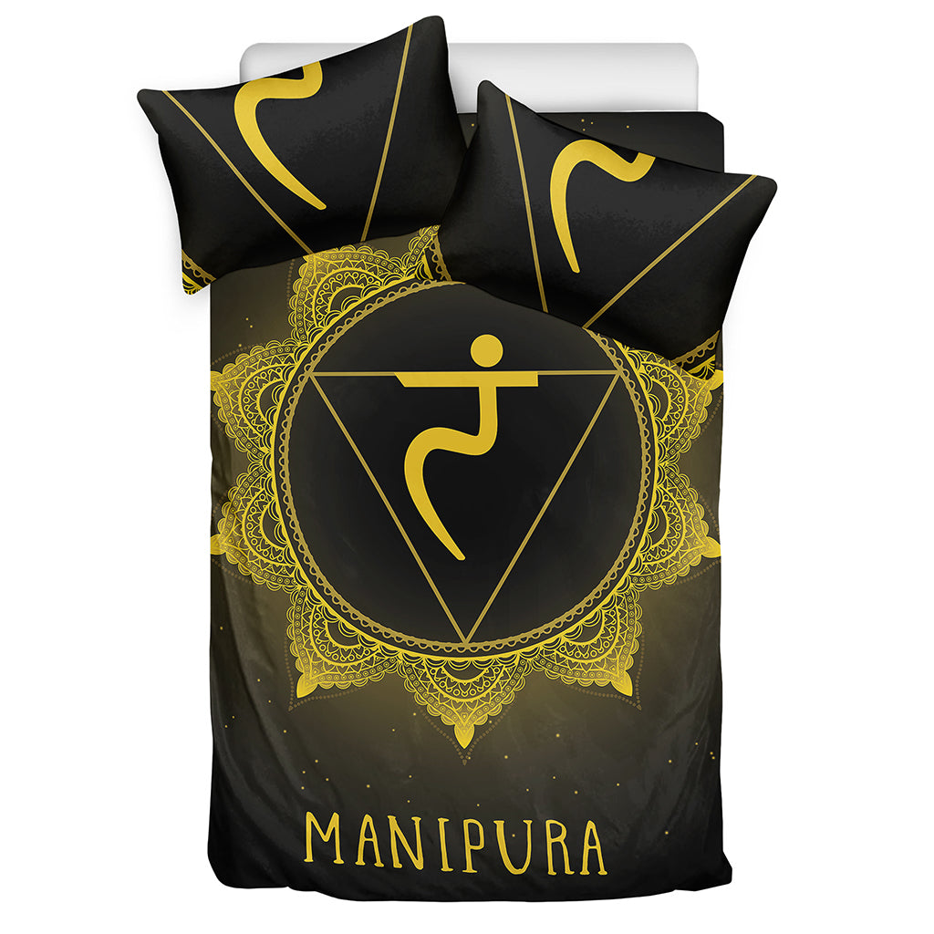 Manipura Chakra Symbol Print Duvet Cover Bedding Set