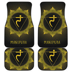 Manipura Chakra Symbol Print Front and Back Car Floor Mats