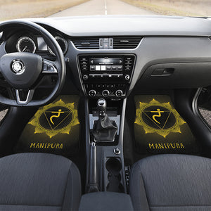 Manipura Chakra Symbol Print Front and Back Car Floor Mats