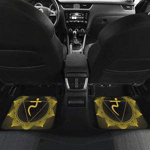 Manipura Chakra Symbol Print Front and Back Car Floor Mats