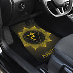 Manipura Chakra Symbol Print Front and Back Car Floor Mats