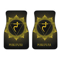 Manipura Chakra Symbol Print Front Car Floor Mats