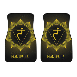 Manipura Chakra Symbol Print Front Car Floor Mats