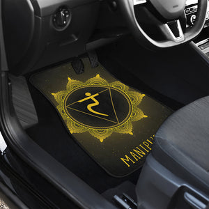 Manipura Chakra Symbol Print Front Car Floor Mats