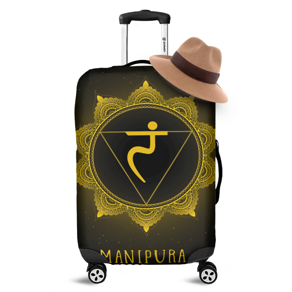Manipura Chakra Symbol Print Luggage Cover