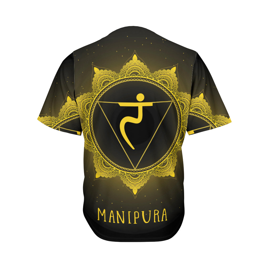 Manipura Chakra Symbol Print Men's Baseball Jersey