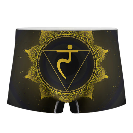 Manipura Chakra Symbol Print Men's Boxer Briefs