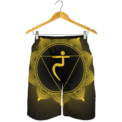 Manipura Chakra Symbol Print Men's Shorts