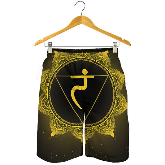 Manipura Chakra Symbol Print Men's Shorts