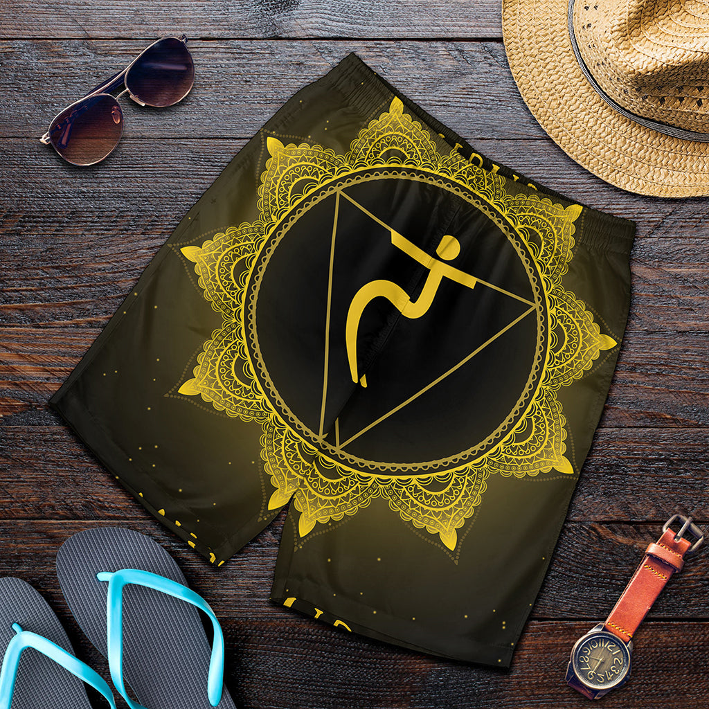 Manipura Chakra Symbol Print Men's Shorts