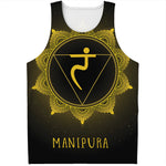 Manipura Chakra Symbol Print Men's Tank Top