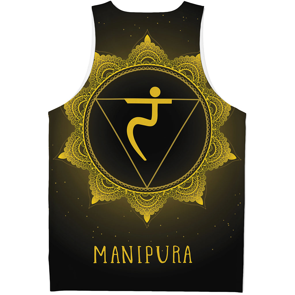 Manipura Chakra Symbol Print Men's Tank Top