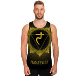 Manipura Chakra Symbol Print Men's Tank Top