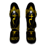 Manipura Chakra Symbol Print Muay Thai Shin Guard