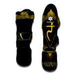 Manipura Chakra Symbol Print Muay Thai Shin Guard