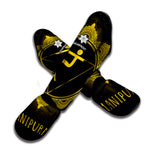 Manipura Chakra Symbol Print Muay Thai Shin Guard