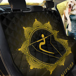Manipura Chakra Symbol Print Pet Car Back Seat Cover