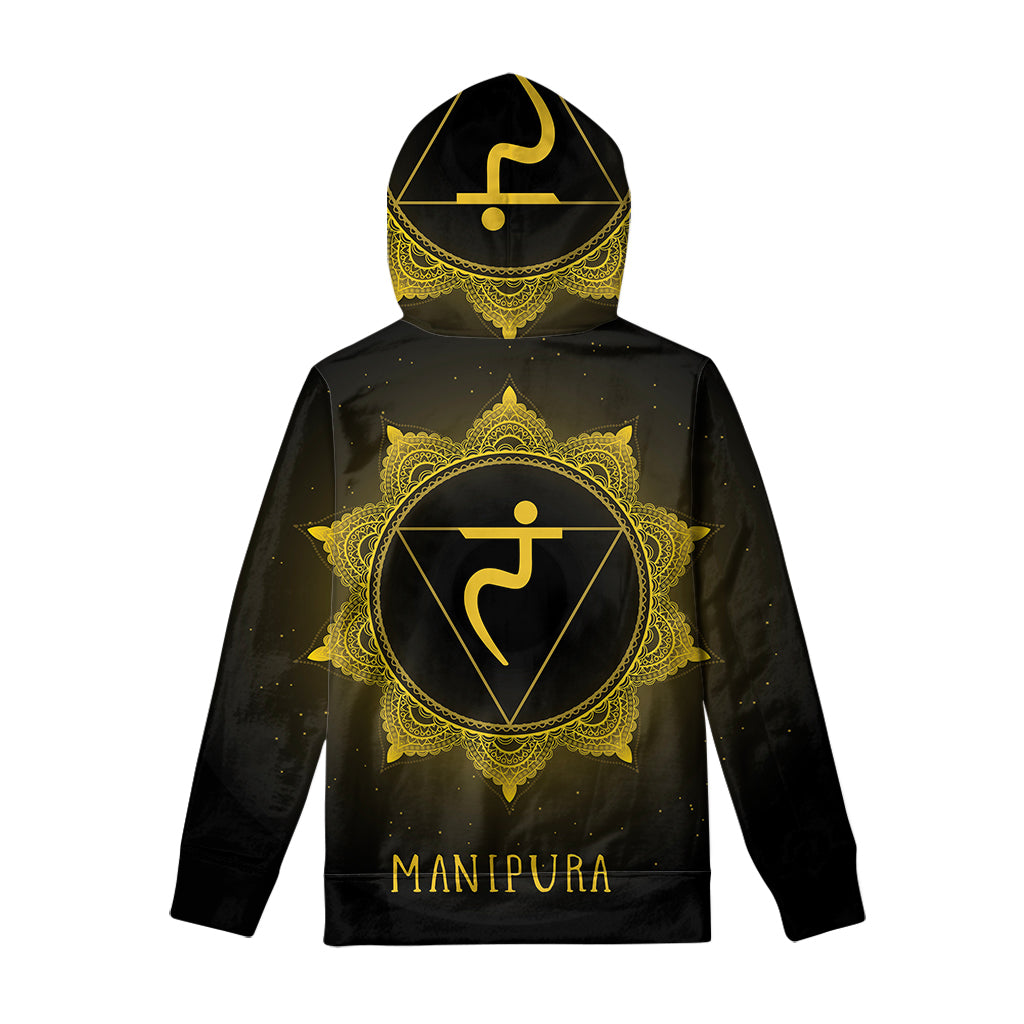 Manipura Chakra Symbol Print Pullover Hoodie