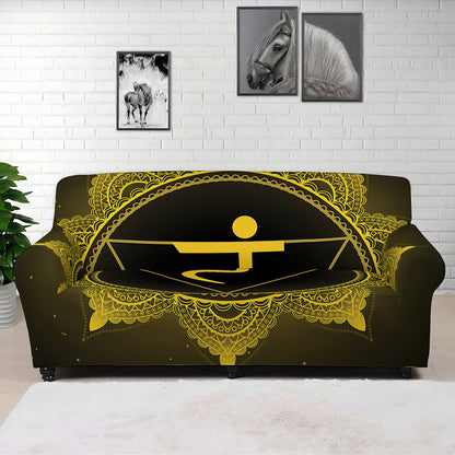 Manipura Chakra Symbol Print Sofa Cover